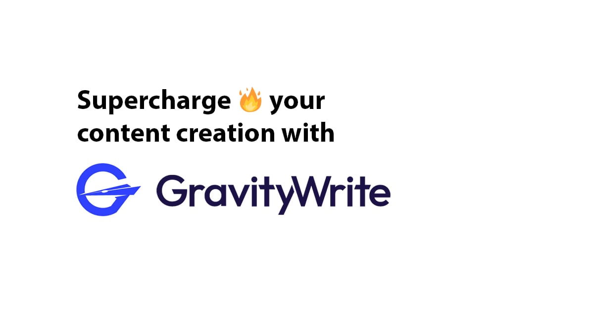 GravityWrite product interface